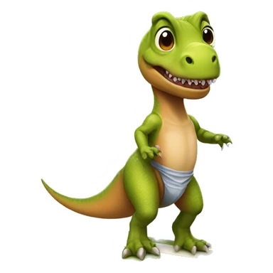 T-Rex wearing a tutu on a surfboard sticker