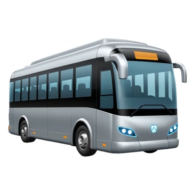 extra large gray Modern autonomous electric bus self driving sticker