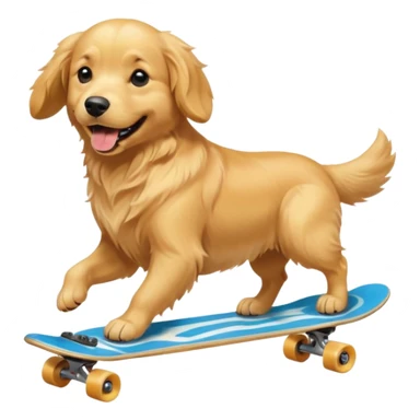 Dog riding a skateboard  sticker