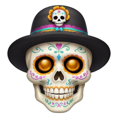 Esqueleto abuelito día de los muertos  sticker