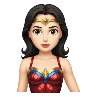 Wonder Woman with Sequin Outfit sticker