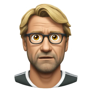 Klopp dizzy head sticker