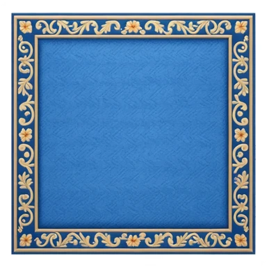 traditional patterned blue carpet sticker