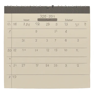 Sunday calendar  sticker