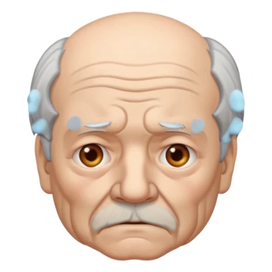 anciano triste sticker