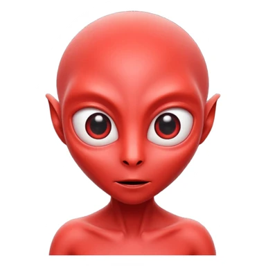 red alien sticker