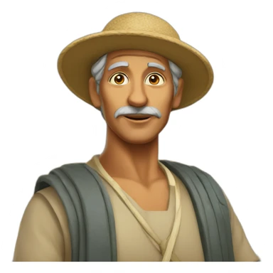 antiquité agriculteur egyptien sticker