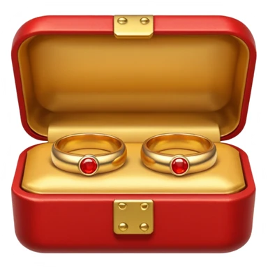 Couple of ring in red box sticker
