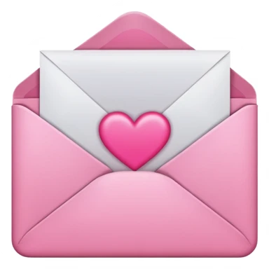 Pink love letter  sticker