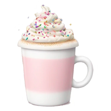 Light pink latte with sprinkles  sticker