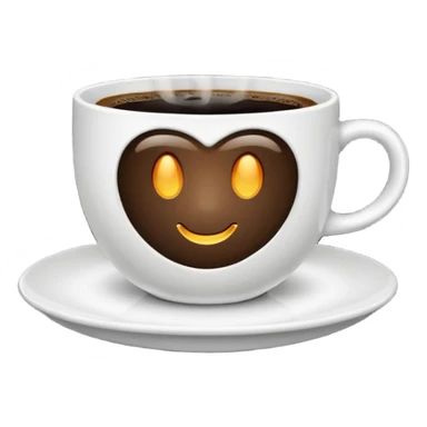 Une Tasse de cafe allongé sticker