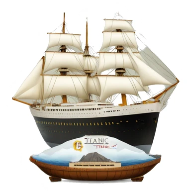 RMS Titanic White Star Line sticker