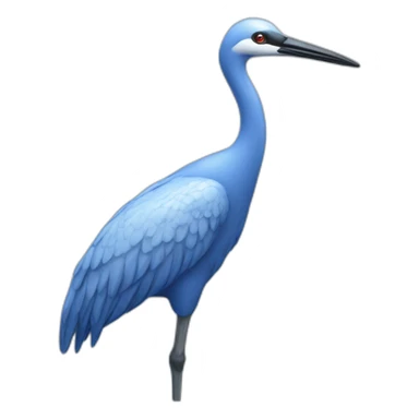 Crane sucker blue sticker