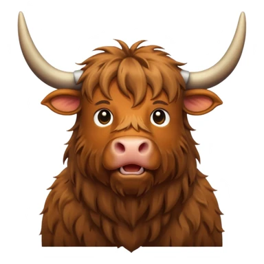 highland cow sticker