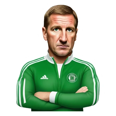 Brendan Rodgers Celtic manager  sticker