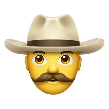 Honbre con bigote y sombrero con una cadena de oro sticker