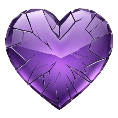 Broken Purple Heart  sticker