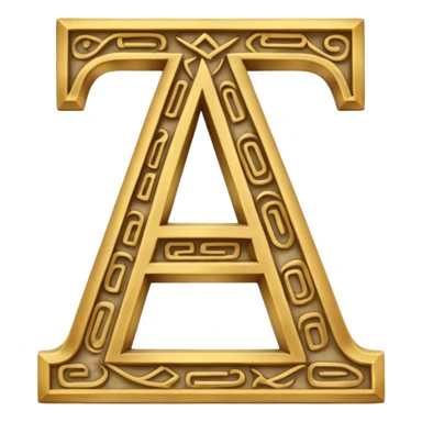 English letter and hieroglyph sticker