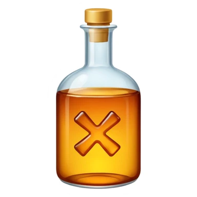 medicine syrup and (cross negative sign above these) sticker