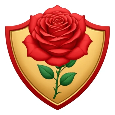 brasão com rosas condessa vermelha sticker