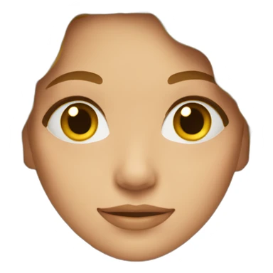 girl with wavy brown hair and blonde strands sticker