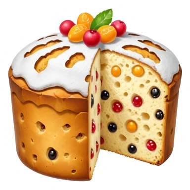 slice of classic panettone sticker
