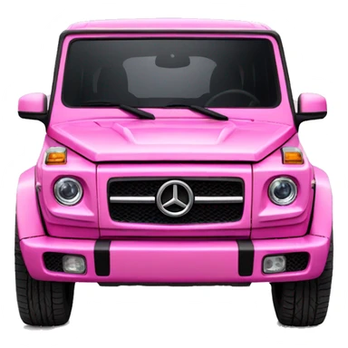 Pink gwagon front view sticker