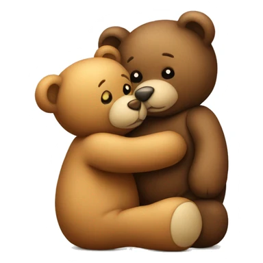 teddy bear kissing another teddy bear sticker