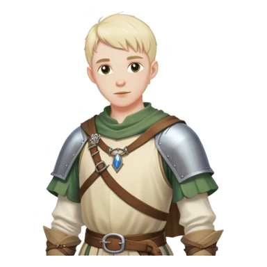 medieval summer outfit worn by a DnD themed male character. clothes only above the waist. sticker