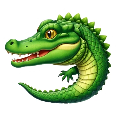 Realistic alligator  sticker