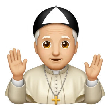 pope emoji just his face sticker