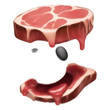 Mix of the melting smiley with a frozen steak sticker