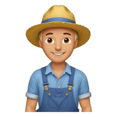 Man in a with farmers sticker