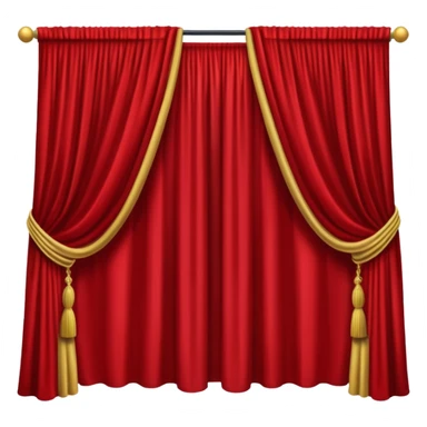 theater, red curtains sticker