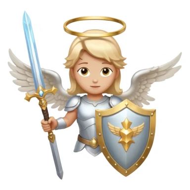 - 🛡️ Shield – symbolizing protection
- ⚔️ Sword – representing spiritual warfare
- 👼 Angel – the heavenly messenger
- ✨ Sparkles – highlighting his glory. Keep it simpled with elegance  sticker