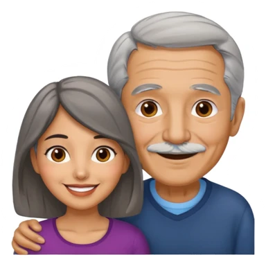 Latina with an old man together sticker