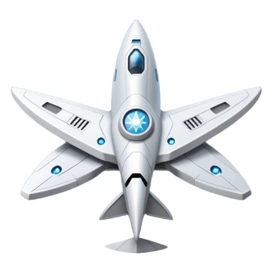 startrek space ship with a snowflake behind it sticker