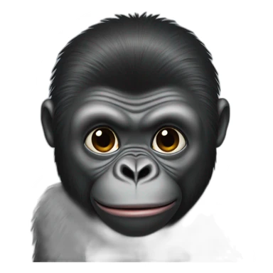 Gorilla with Kim Kardashian sticker