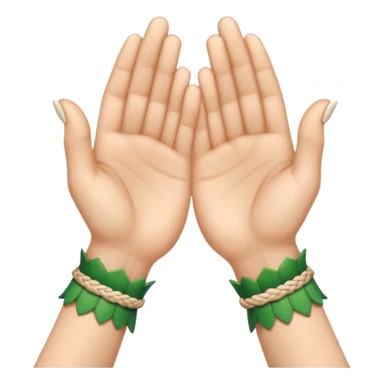 Make a elf-clasping handshake emoji in the style of the usual emoji of a handshake sticker