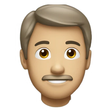 Homme avec une tête de tracteur sticker