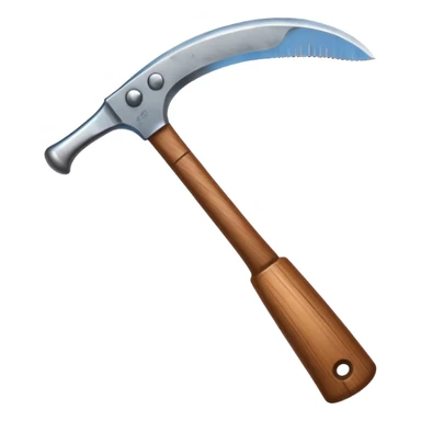 The sickle used by farmers sticker