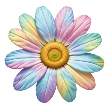 Pastel tie dye daisy sticker