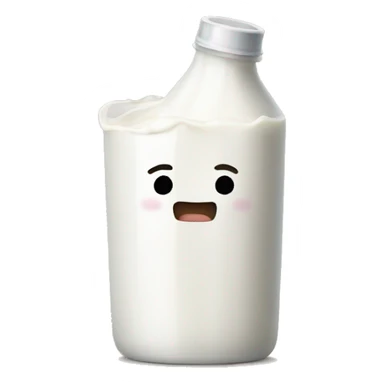 Person whit milk sticker