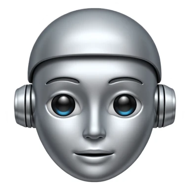 Generate a realistic emoji of AI artificial intelligence sticker