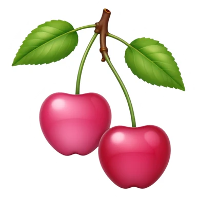pink cherries  sticker