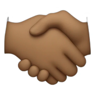 two man hand shake sticker