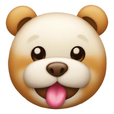 Peluche avec des gros un petit nez et des dents qui sortent de sa bouche sticker