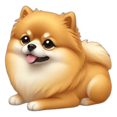 sleepy-dwarf-pomeranian sticker