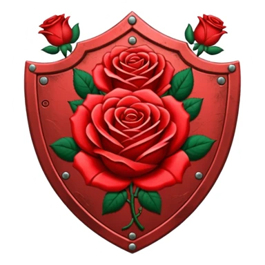 brasão com rosas condessa vermelha sticker