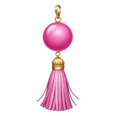 pink ade tassel pendant sticker